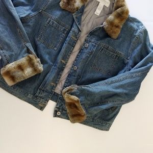 LIz Claiborne Jacket Faux Fur Insulated Size XL